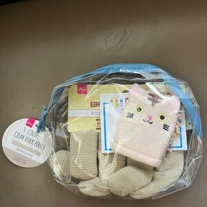 Cute Cat 🐱 Face Cleaning Kit Set 🤎